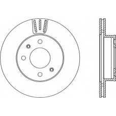 BDA2223.20 OPEN PARTS Тормозной диск