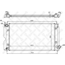 10-26308-SX STELLOX Радиатор, охлаждение двигателя