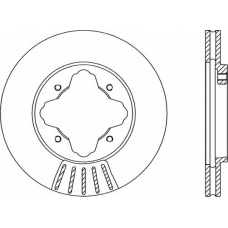 BDA1212.20 OPEN PARTS Тормозной диск