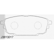 J3613017 NIPPARTS Комплект тормозных колодок, дисковый тормоз