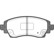 BPA0716.02 OPEN PARTS Комплект тормозных колодок, дисковый тормоз