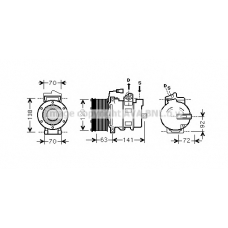 MEK249 AVA Компрессор, кондиционер