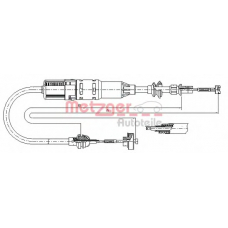10.3445 METZGER Трос, управление сцеплением