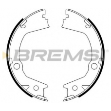 GF0897 BREMSI Комплект тормозных колодок, стояночная тормозная с