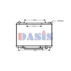 150084N AKS DASIS Радиатор, охлаждение двигателя