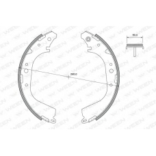 152-2357 WEEN Комплект тормозных колодок