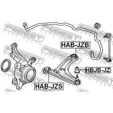 HAB-JZB FEBEST Подвеска, рычаг независимой подвески колеса