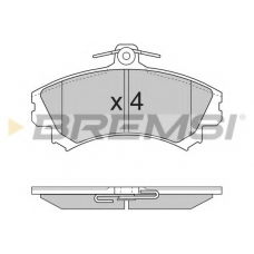 BP2702 BREMSI Комплект тормозных колодок, дисковый тормоз