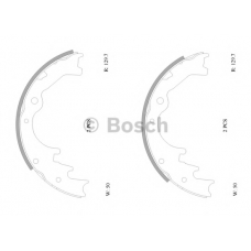 0 986 AB0 158 BOSCH Комплект тормозных колодок