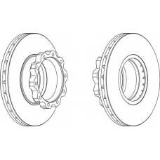 FCR215A FERODO Тормозной диск