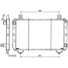 527367 NRF Радиатор, охлаждение двигателя