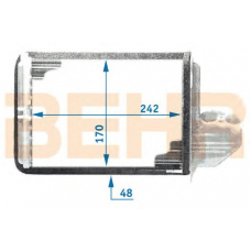 9101352 BEHR Радиатор отопителя bmw e36