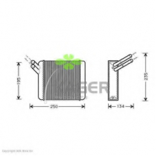 32-0236 KAGER Теплообменник, отопление салона