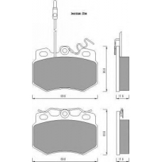 AC474481D AC Delco Комплект тормозных колодок, дисковый тормоз