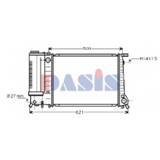 050800N AKS DASIS Радиатор, охлаждение двигателя