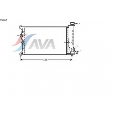 CN2067 AVA Радиатор, охлаждение двигателя
