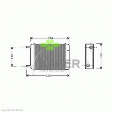 32-0313 KAGER Теплообменник, отопление салона