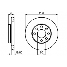 0 986 478 192 BOSCH Тормозной диск