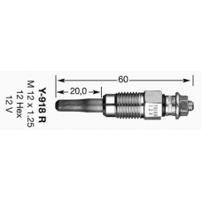 4182 NGK Свеча накаливания