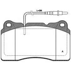 BPA0666.14 OPEN PARTS Комплект тормозных колодок, дисковый тормоз