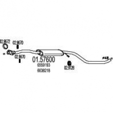 01.57600 MTS Средний глушитель выхлопных газов
