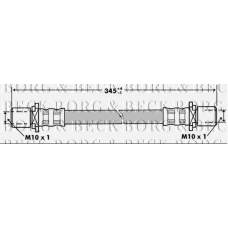 BBH7273 BORG & BECK Тормозной шланг