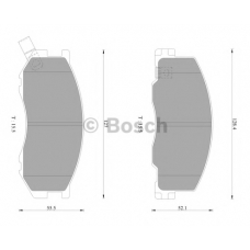 0 986 AB2 333 BOSCH Комплект тормозных колодок, дисковый тормоз