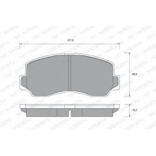 151-1434 WEEN Комплект тормозных колодок, дисковый тормоз