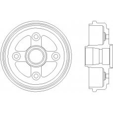 MBD192 MINTEX Тормозной барабан