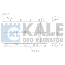 349800 KALE OTO RADYATOR Радиатор, охлаждение двигателя