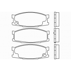 P 54 024 BREMBO Комплект тормозных колодок, дисковый тормоз