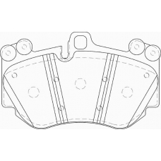 FD7348A NECTO Комплект тормозных колодок, дисковый тормоз