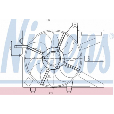 85035 NISSENS Вентилятор, охлаждение двигателя