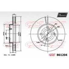 861204.6980 MAXTECH Тормозной диск