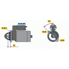 0 986 014 890 BOSCH Стартер