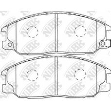PN0115 NiBK Комплект тормозных колодок, дисковый тормоз