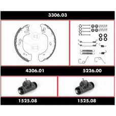 3306.03 ROADHOUSE Комплект тормозов, барабанный тормозной механизм