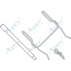 KIT312 APEC Комплектующие, тормозные колодки