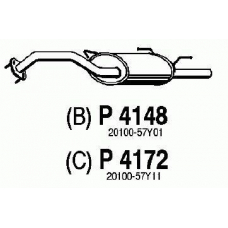 P4172 FENNO Глушитель выхлопных газов конечный