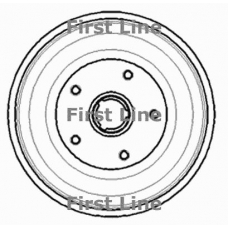 FBR727 FIRST LINE Тормозной барабан