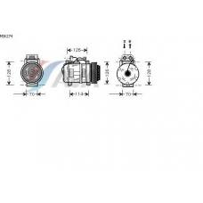 MSK274 AVA Компрессор, кондиционер