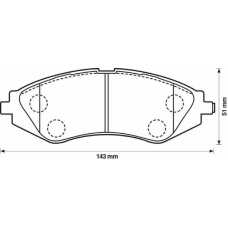 572403S STOP Комплект тормозных колодок, дисковый тормоз