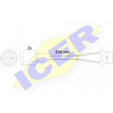 610091 E C ICER Сигнализатор, износ тормозных колодок