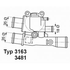 3163.88D WAHLER Термостат, охлаждающая жидкость