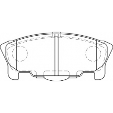 FD7310A NECTO Комплект тормозных колодок, дисковый тормоз