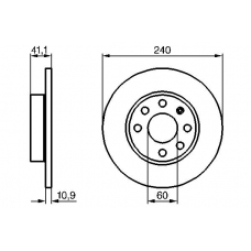 0 986 479 189 BOSCH Тормозной диск