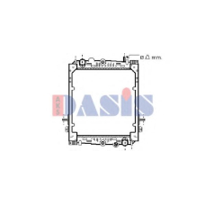 290210N AKS DASIS Радиатор, охлаждение двигателя