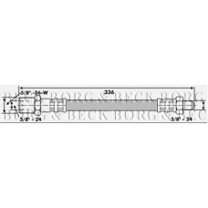 BBH6524 BORG & BECK Тормозной шланг