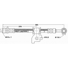 FBH6196 FIRST LINE Тормозной шланг