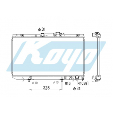 PA010349 KOYO P-tank corrugate-fin ass'y